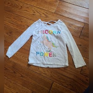 Long sleeve unicorn top